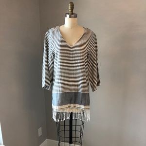 Etcetera Striped Cover Up/Tunic